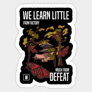 We learn little from victory much from defeat RECOLOR 02 Sticker